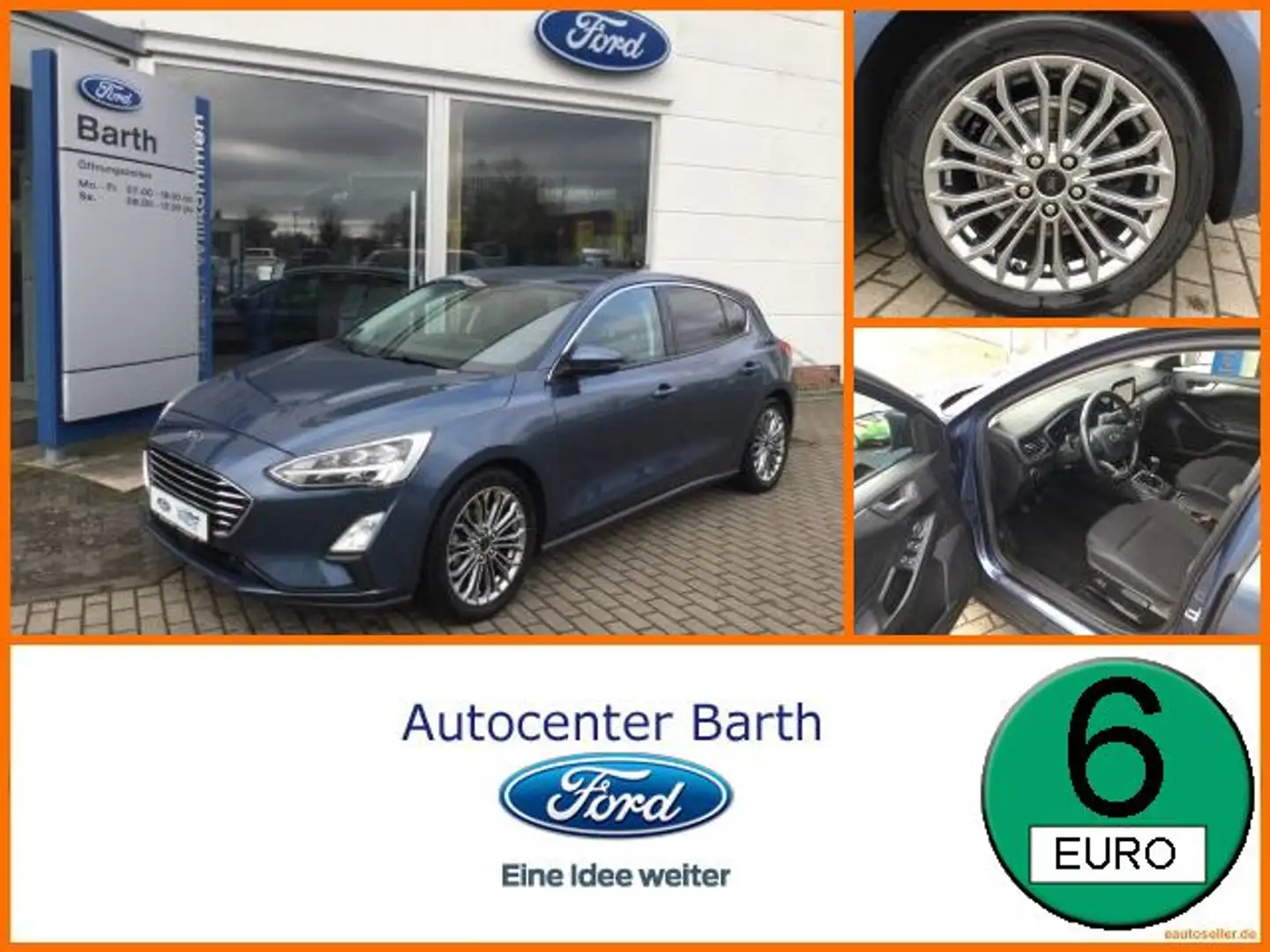 Ford Focus 1.0 EcoBoost Titanium Blau - 1