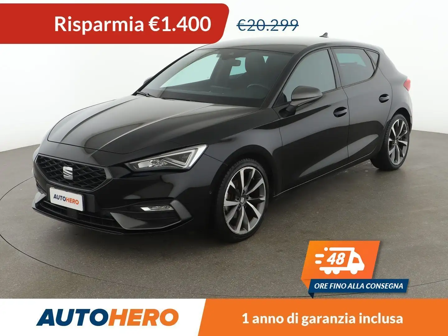 SEAT Leon 1.0 eTSI FR 110 CV DSG Nero - 1