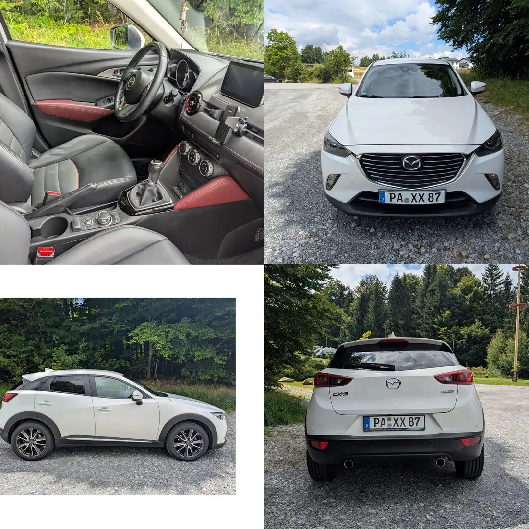 Mazda CX-3 CX-3 SKYACTIV-G 120 FWD Sports-Line Weiß - 1