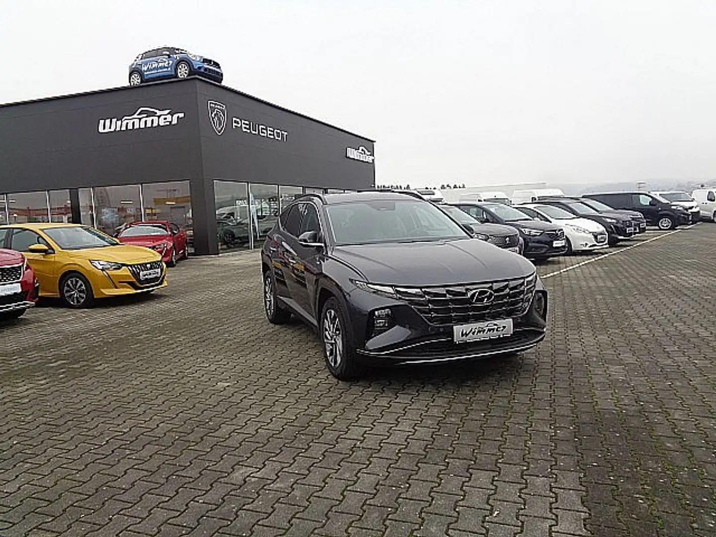 Hyundai TUCSON Tucson 1,6 CRDI 4WD 48V Trend Line DCT Navi, Rü... Schwarz - 2