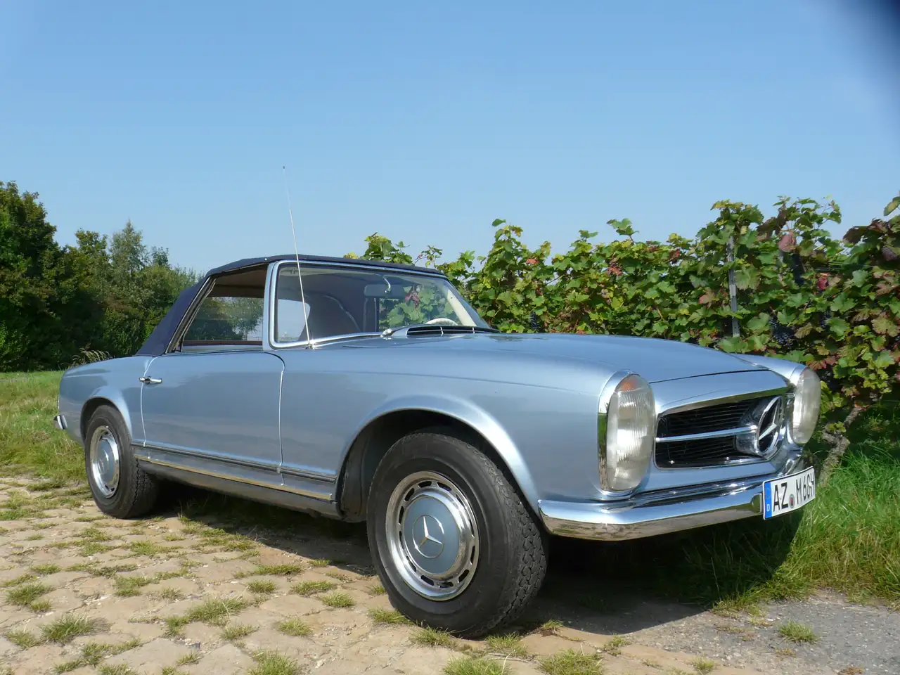 Mercedes-Benz SL 280 Pagode 03/1968 Note 2+ 4-Gang Blaumetallic Leder, foto 7