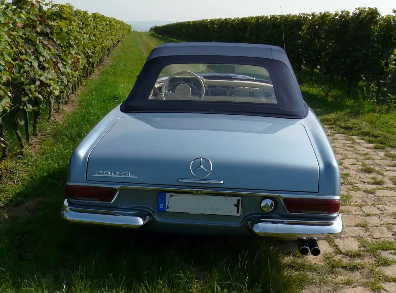 Mercedes-Benz SL 280 Pagode 03/1968 Note 2+ 4-Gang Blaumetallic Leder, foto 3