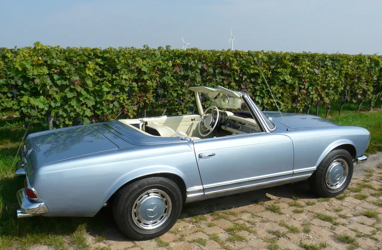 Mercedes-Benz SL 280 Pagode 03/1968 Note 2+ 4-Gang Blaumetallic Leder, foto 4