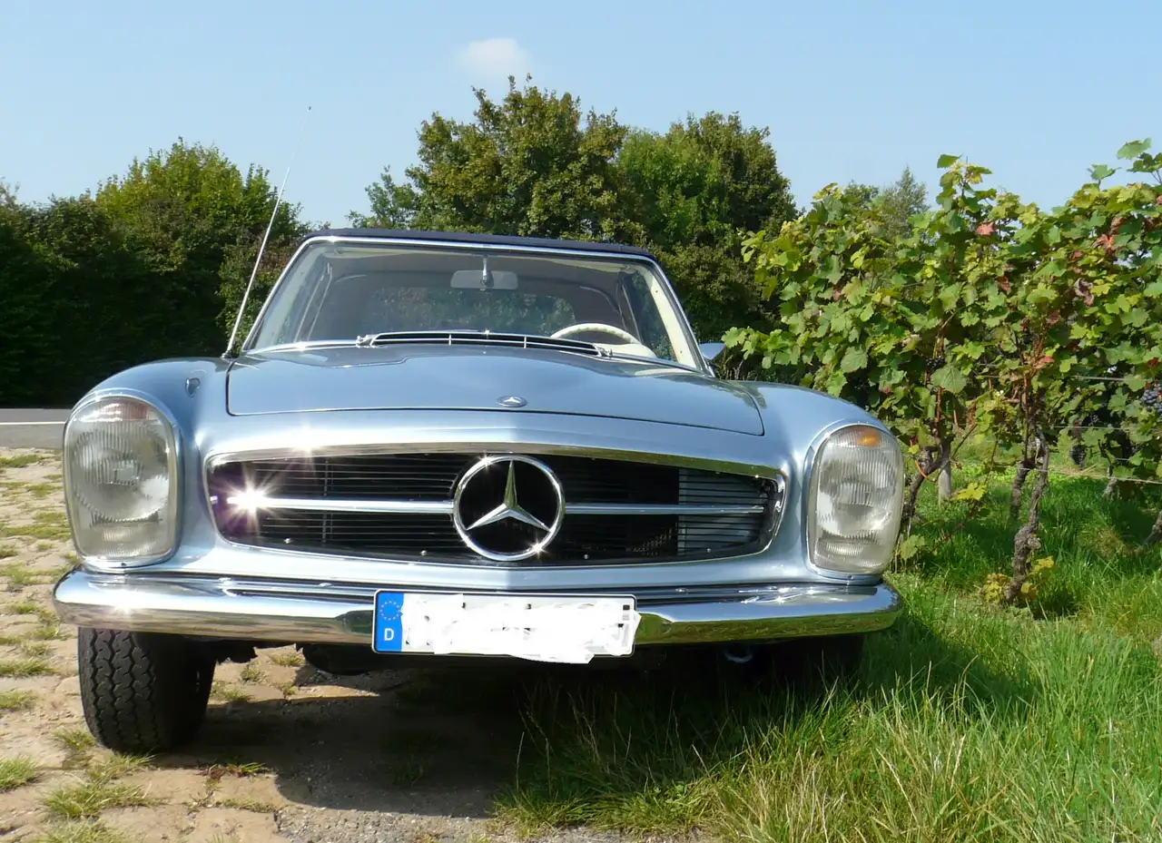 Mercedes-Benz SL 280 Pagode 03/1968 Note 2+ 4-Gang Blaumetallic Leder, foto 8