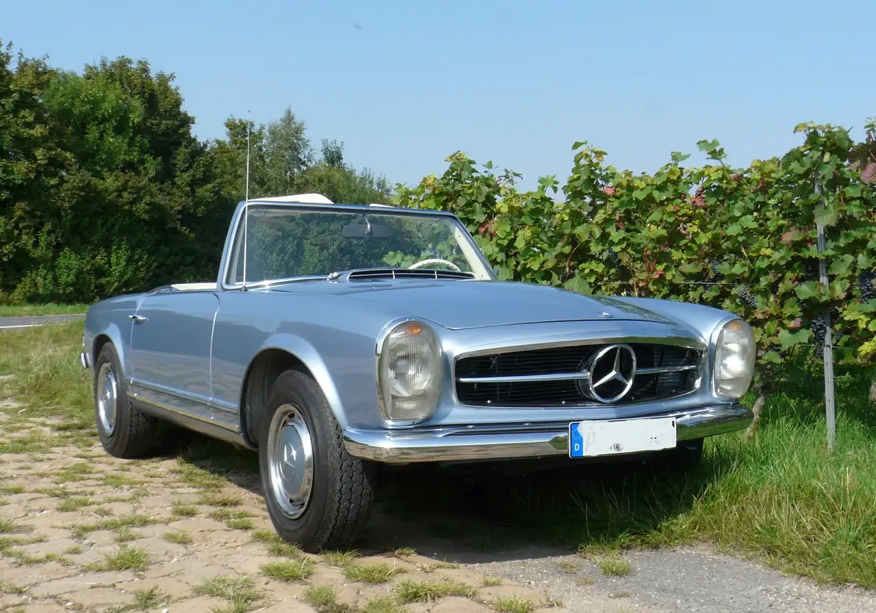 Mercedes-Benz SL 280 Pagode 03/1968 Note 2+ 4-Gang Blaumetallic Leder, foto 5