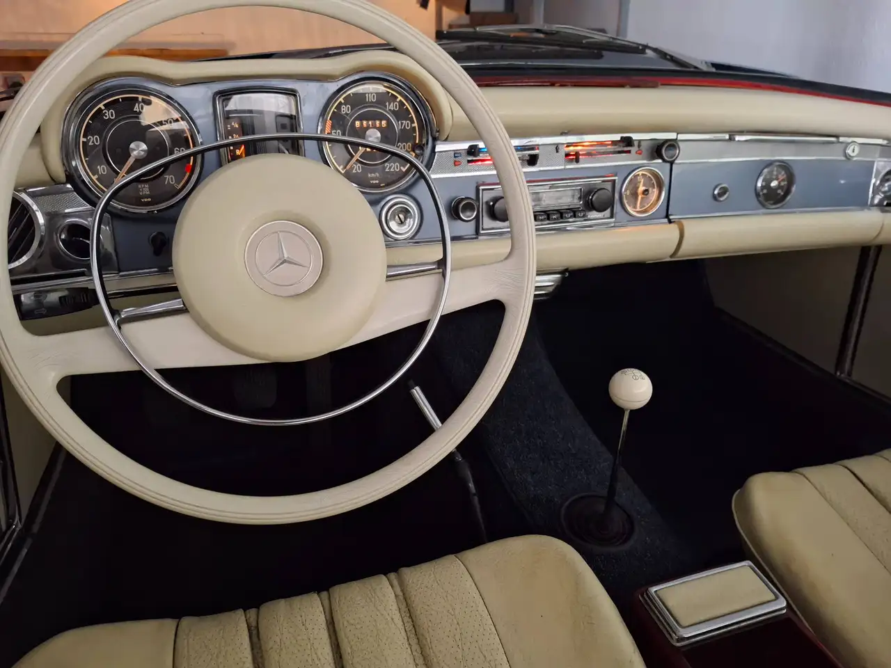 Mercedes-Benz SL 280 Pagode 03/1968 Note 2+ 4-Gang Blaumetallic Leder, foto 11