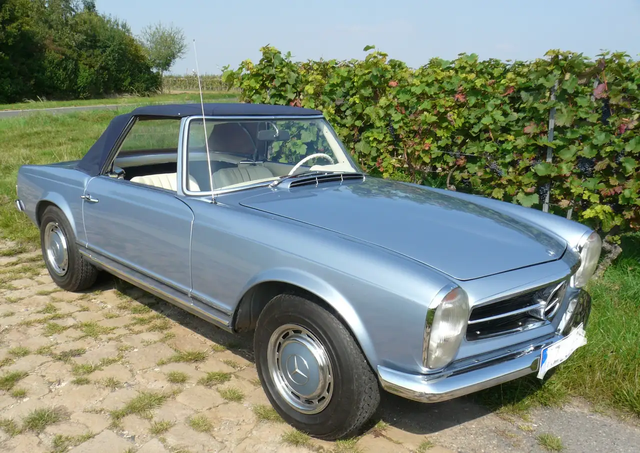Mercedes-Benz SL 280 Pagode 03/1968 Note 2+ 4-Gang Blaumetallic Leder, foto 6