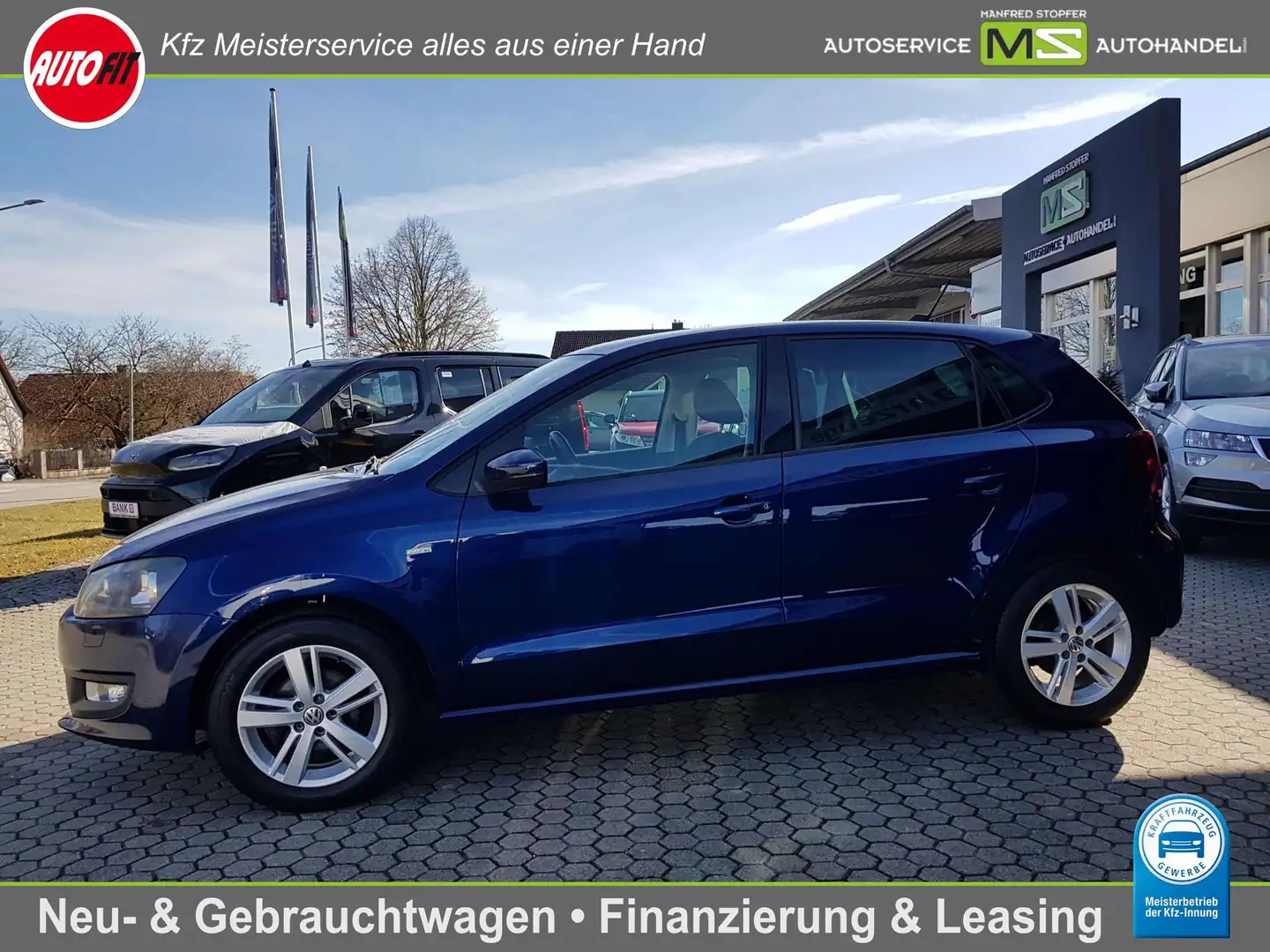 Volkswagen Polo 1.2TSI Life 5-türig+NAVI+SHZ+PDC+ALU+SPORTSITZE Bleu - 1
