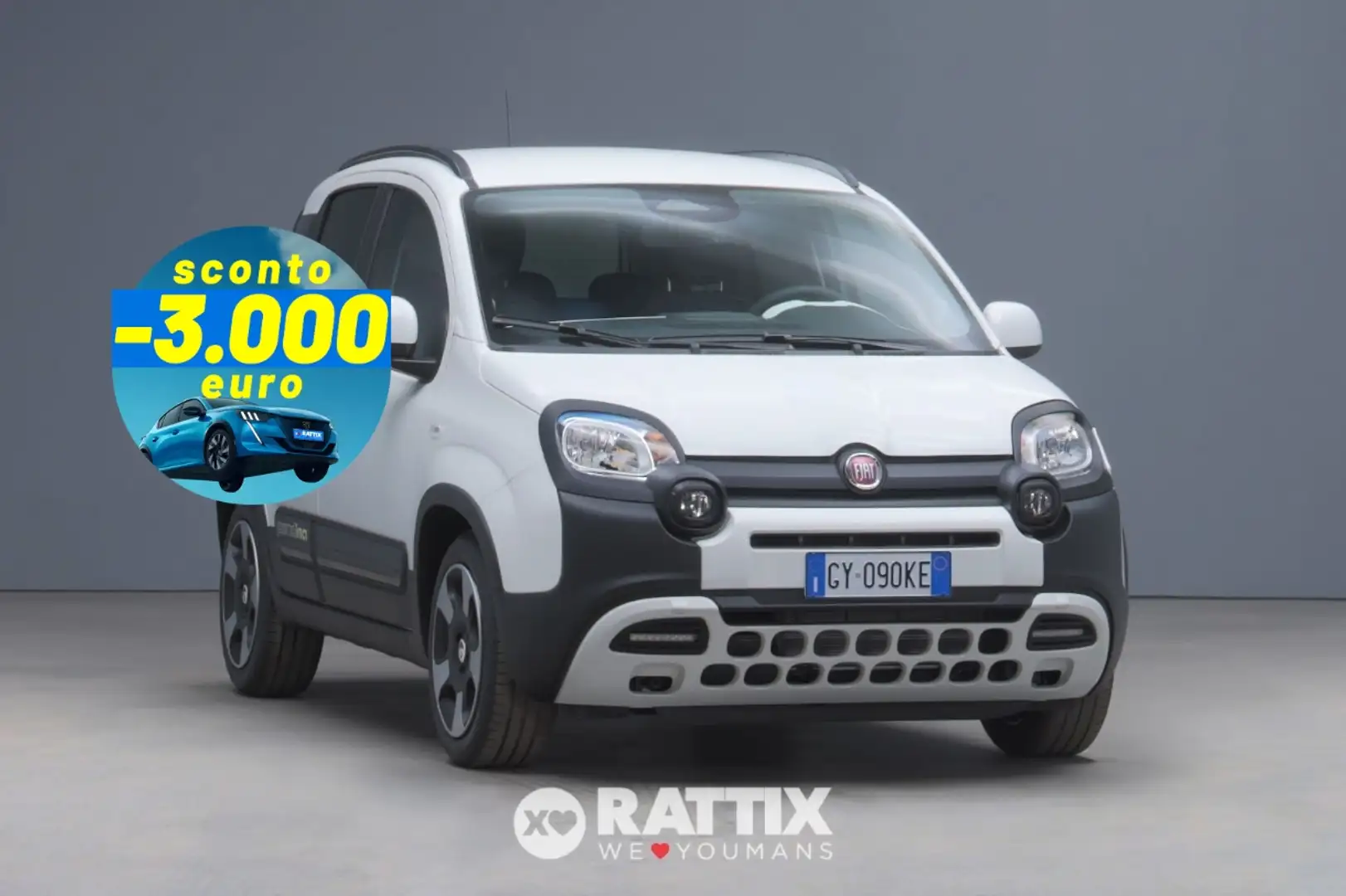 Fiat Panda Pandina 1.0 Firefly Hybrid 70CV Blanc - 1