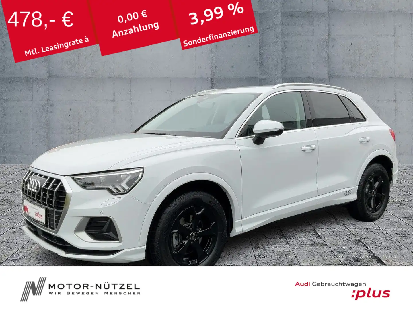 Audi Q3 35 TDI S-TR ADVANCED MATRIX+NAVI+PDC+AHK+20" Weiß - 1