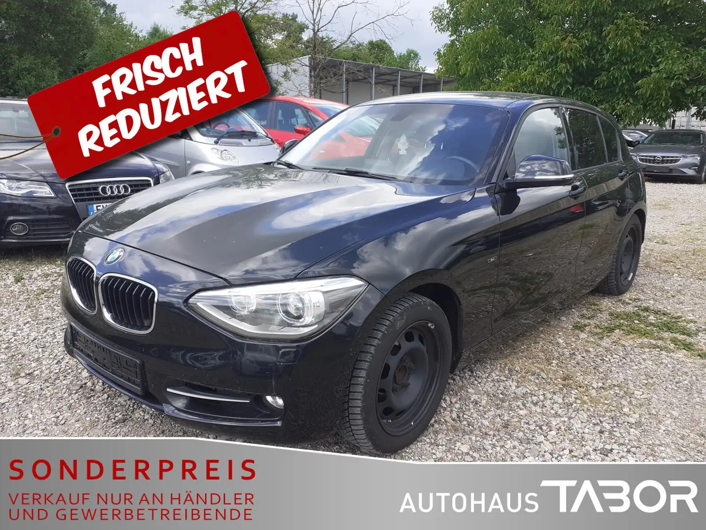BMW 118 118i Sport Line Leder Xenon PDC LM GRA SHZ Czarny - 1