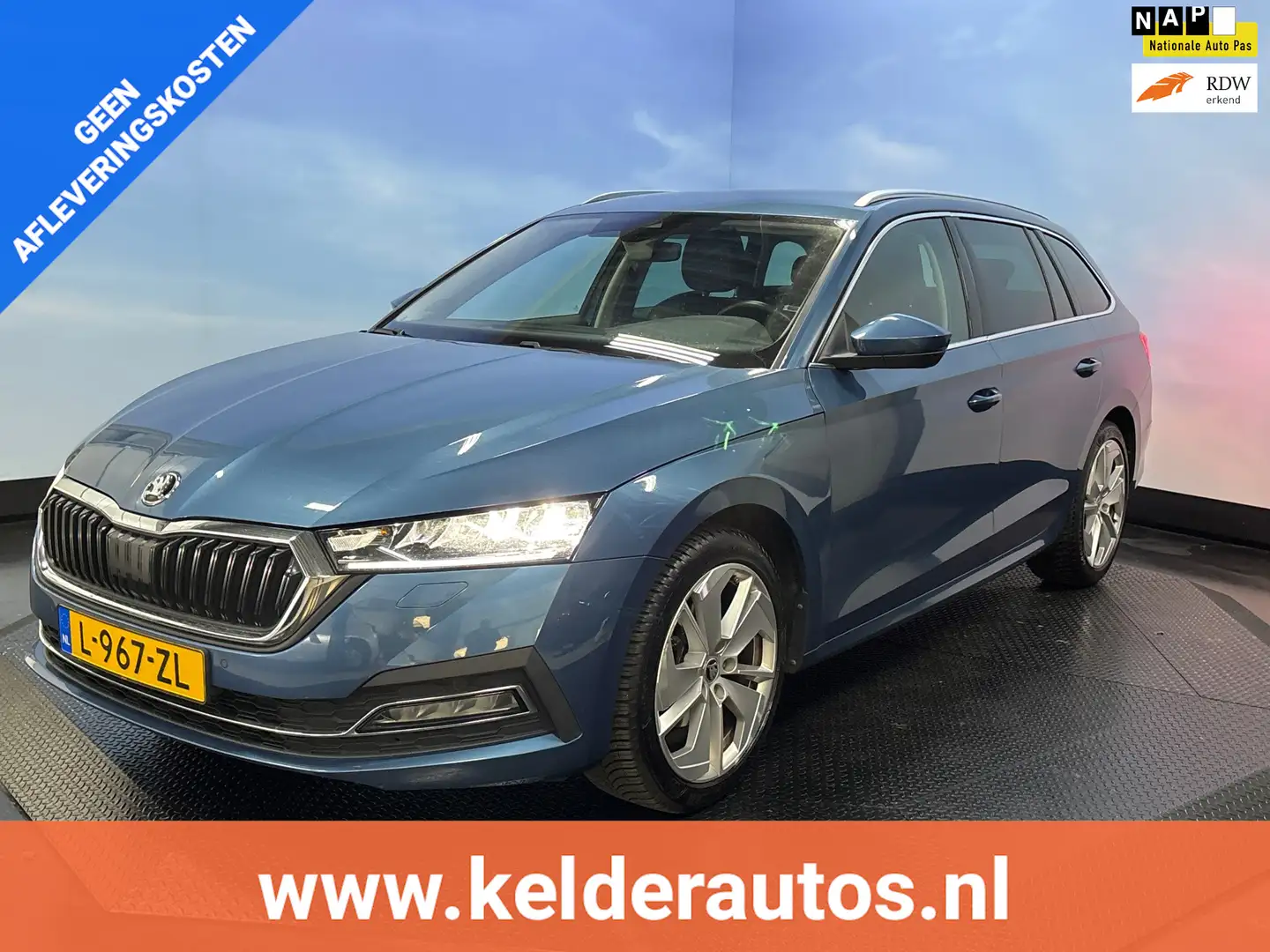 Skoda Octavia Combi 1.0 e-TSI Business Edition Plus Automaat | N Blauw - 1