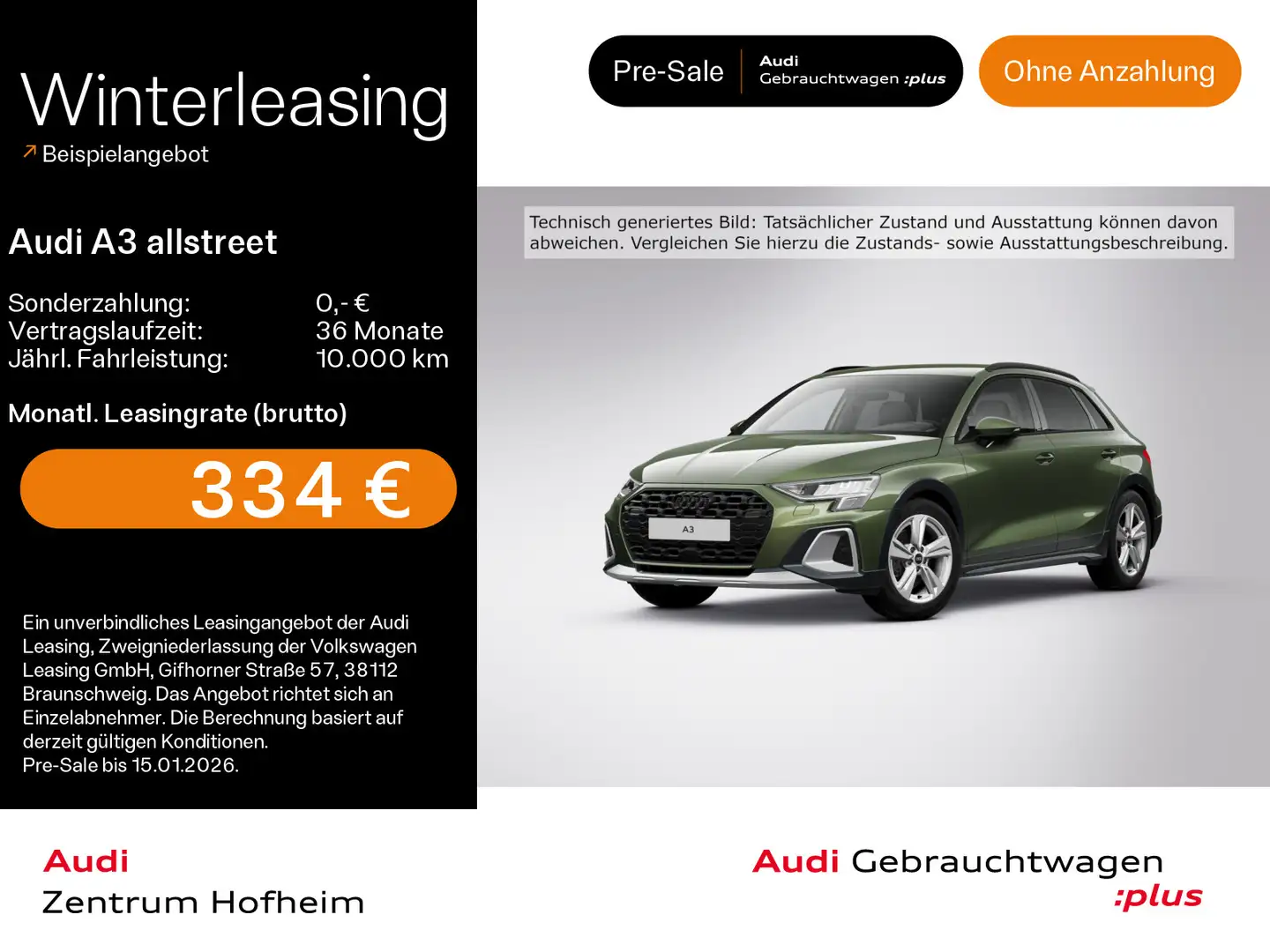 Audi A3 35 TFSI S tro*LED*Virtual*Navi+*Kam Grün - 1