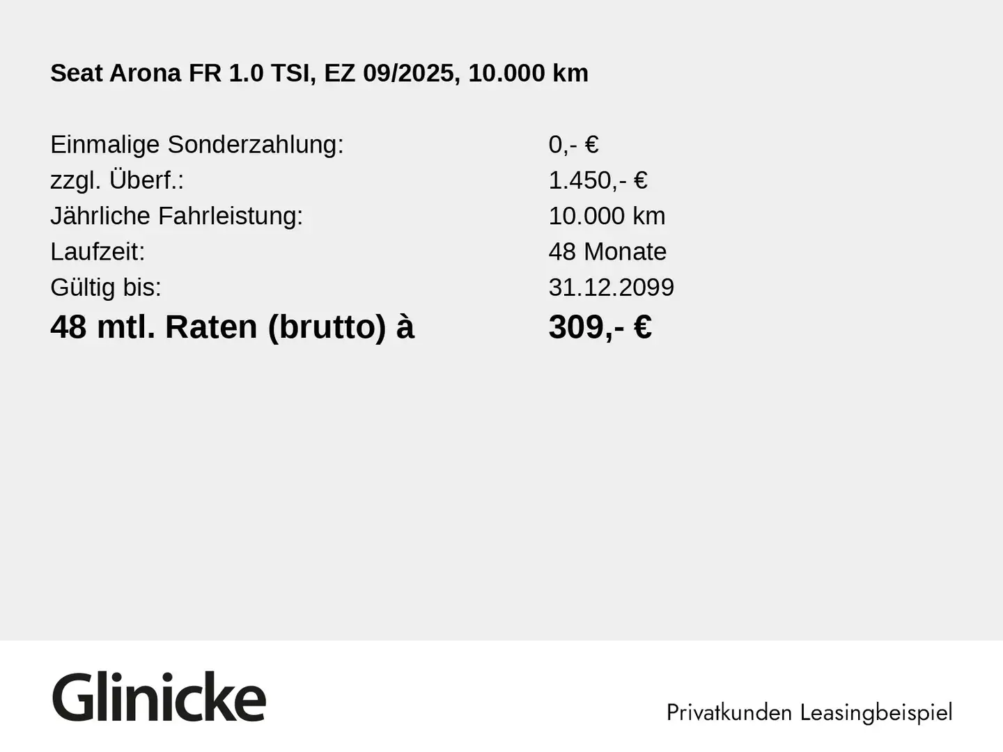 SEAT Arona FR 1.0 TSI BLACK EDITION DSG, NAVI, LED Grau - 2