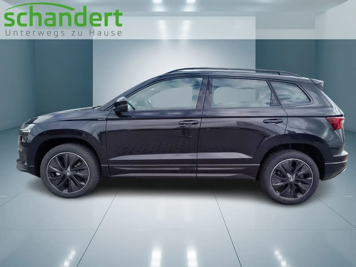 Skoda Karoq 1.5 TSI Sportline DSG Matrix Navi AHK Klimaautom Schwarz - 2