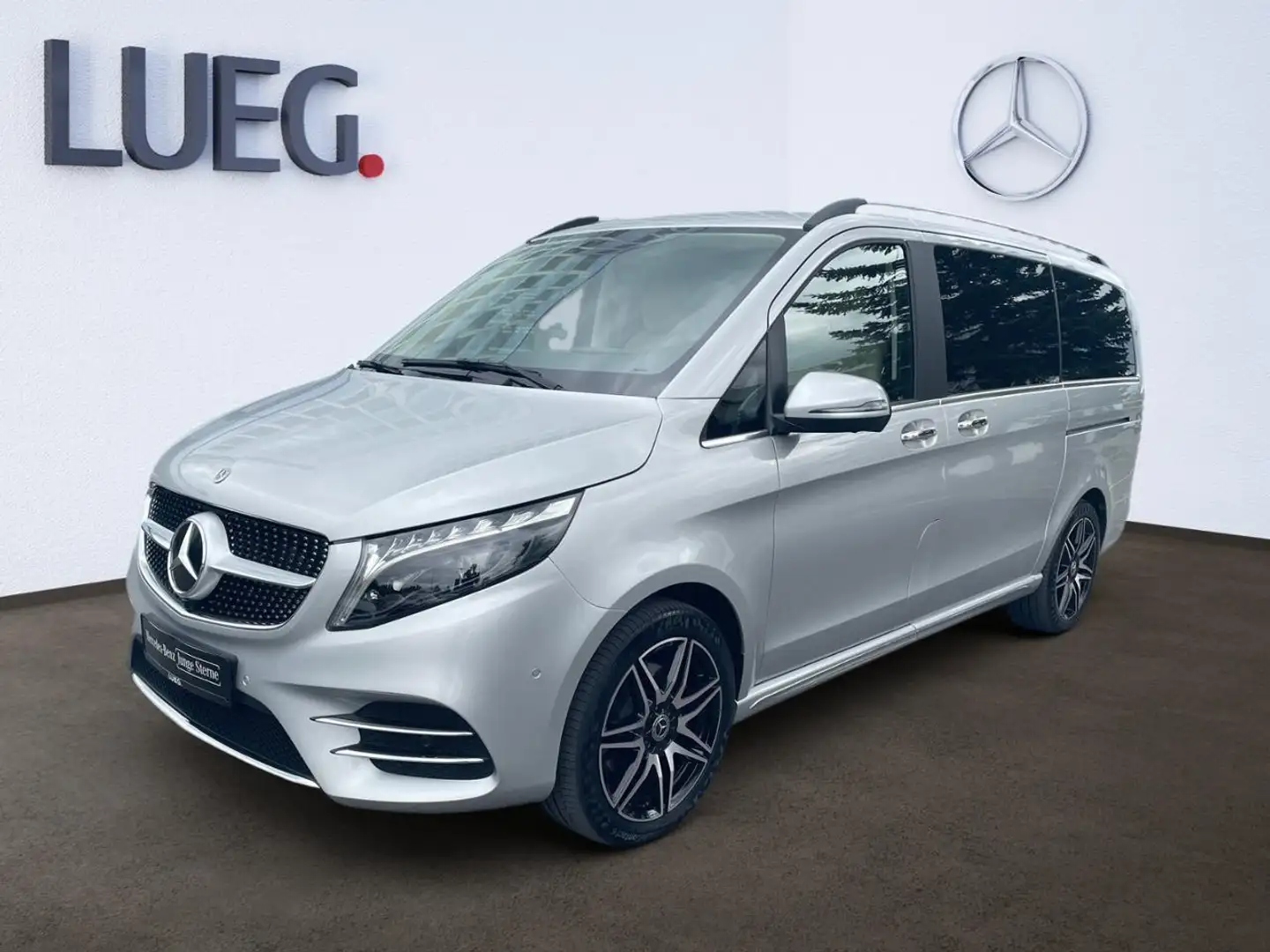 Mercedes-Benz V 300 d 4MATIC EXCLUSIVE EDITION L el.Schiebe Argent - 2