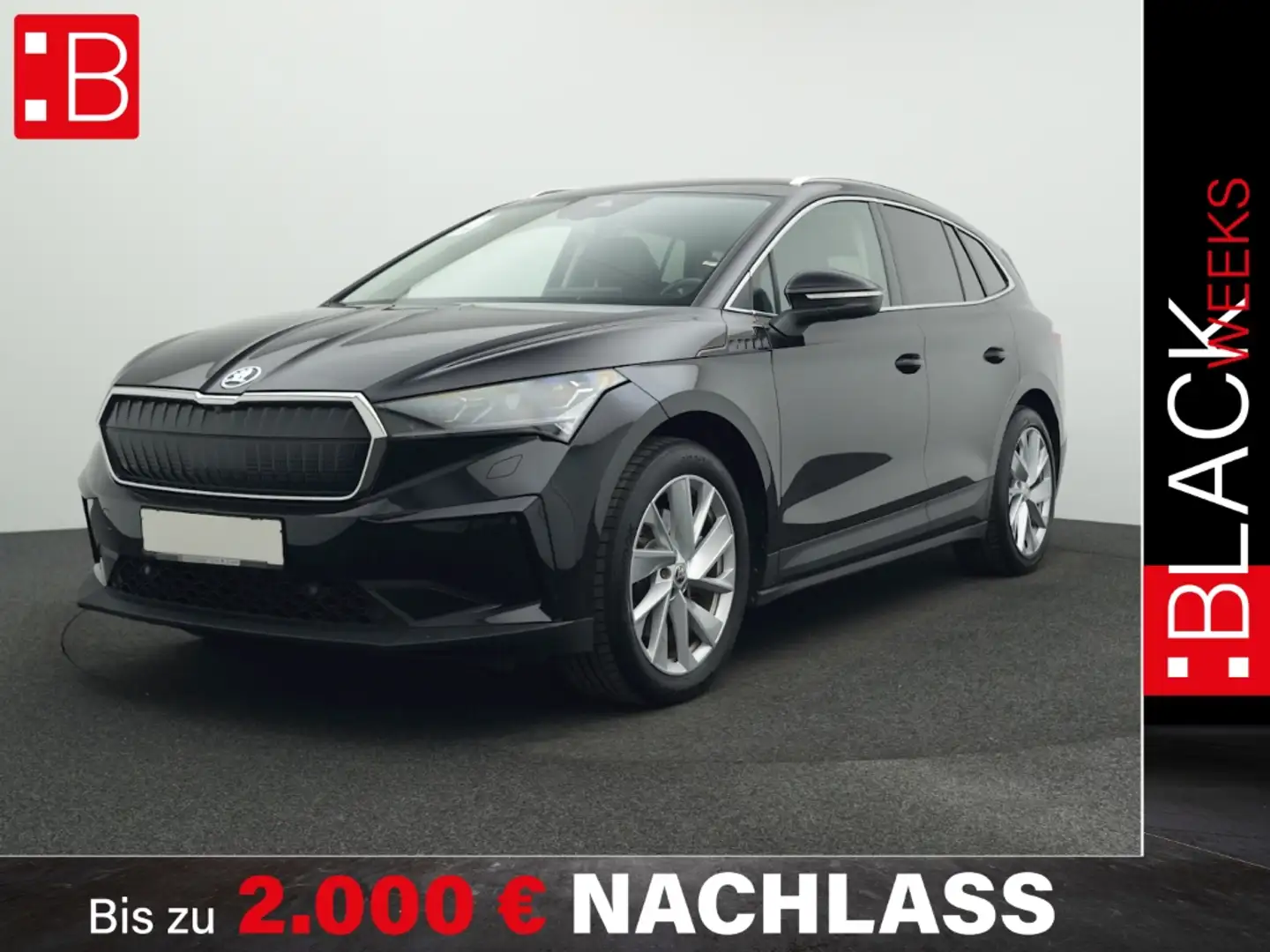 Skoda Enyaq 80 Loft AHK HuD WÄRMEP MATRIX ACC Schwarz - 1