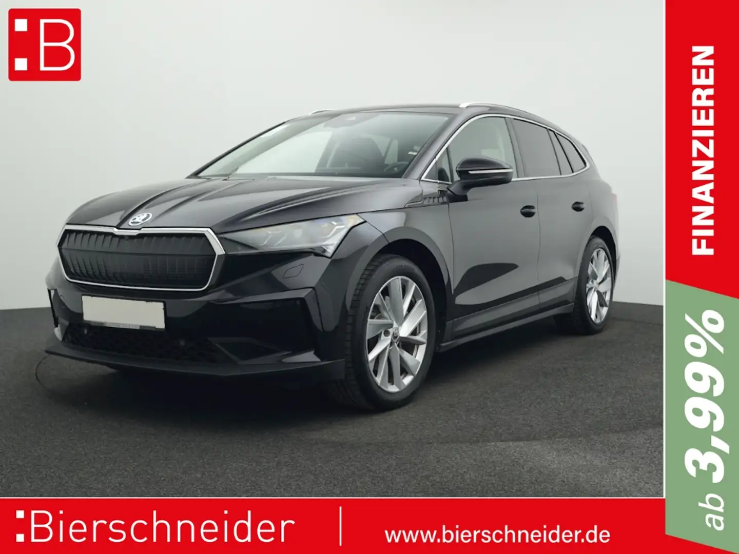 Skoda Enyaq 80 Loft AHK HuD WÄRMEP MATRIX ACC Schwarz - 1