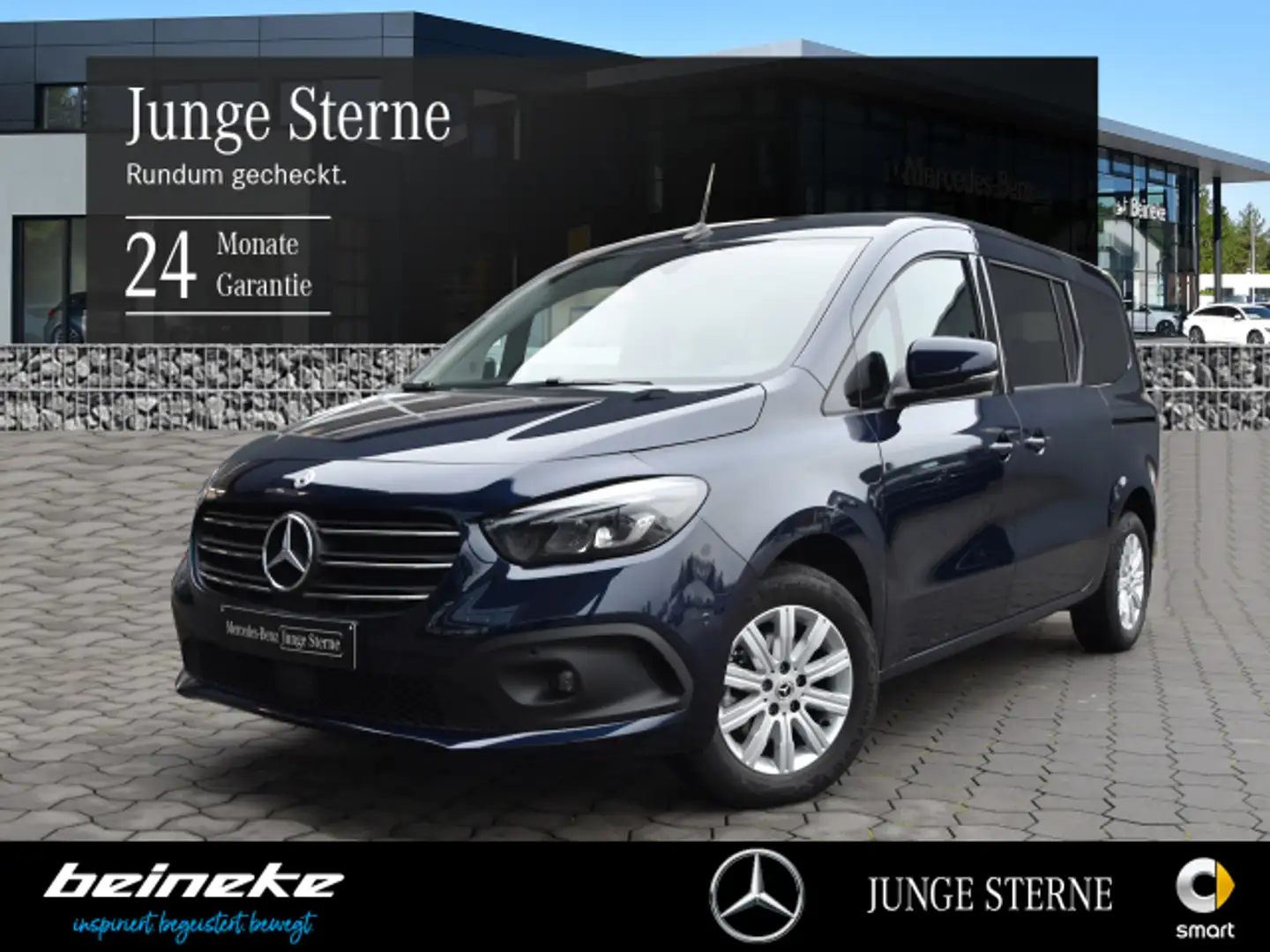 Mercedes-Benz T-Klasse T 180 PROGRESSIVE Lang 7Sitzer AHK+Navi+LED+CAM BC Blau - 1