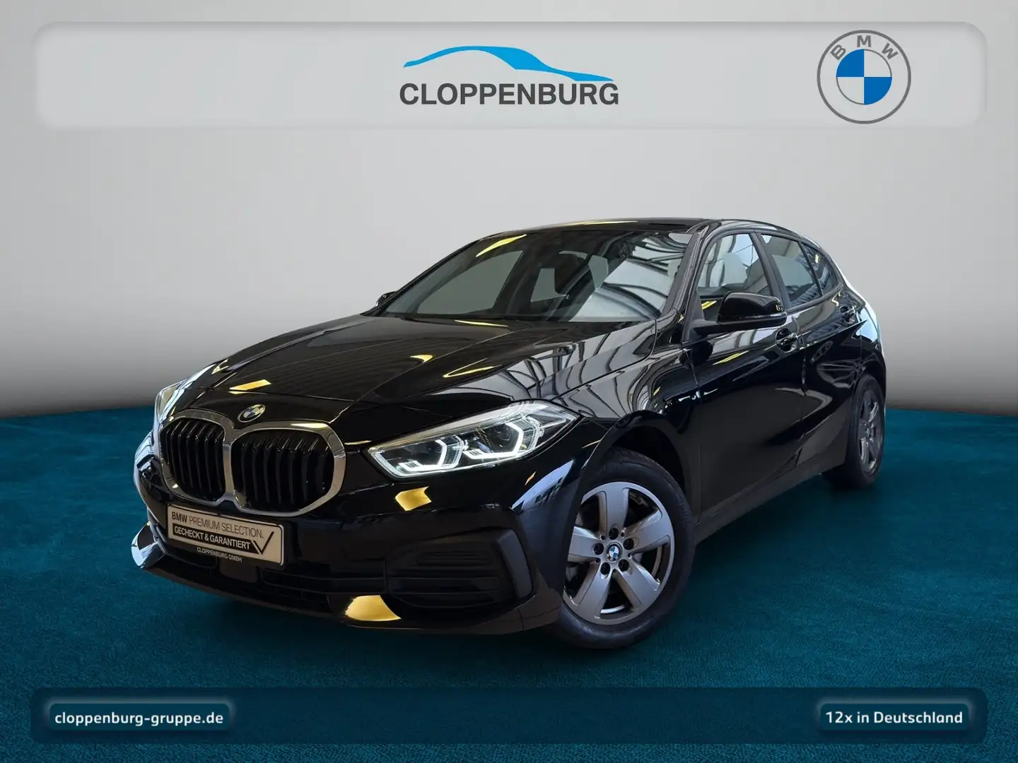 BMW 118 i Navi+SHZ+KeyGO+HiFi+Spurass.+Klimaaut.+LED Schwarz - 1
