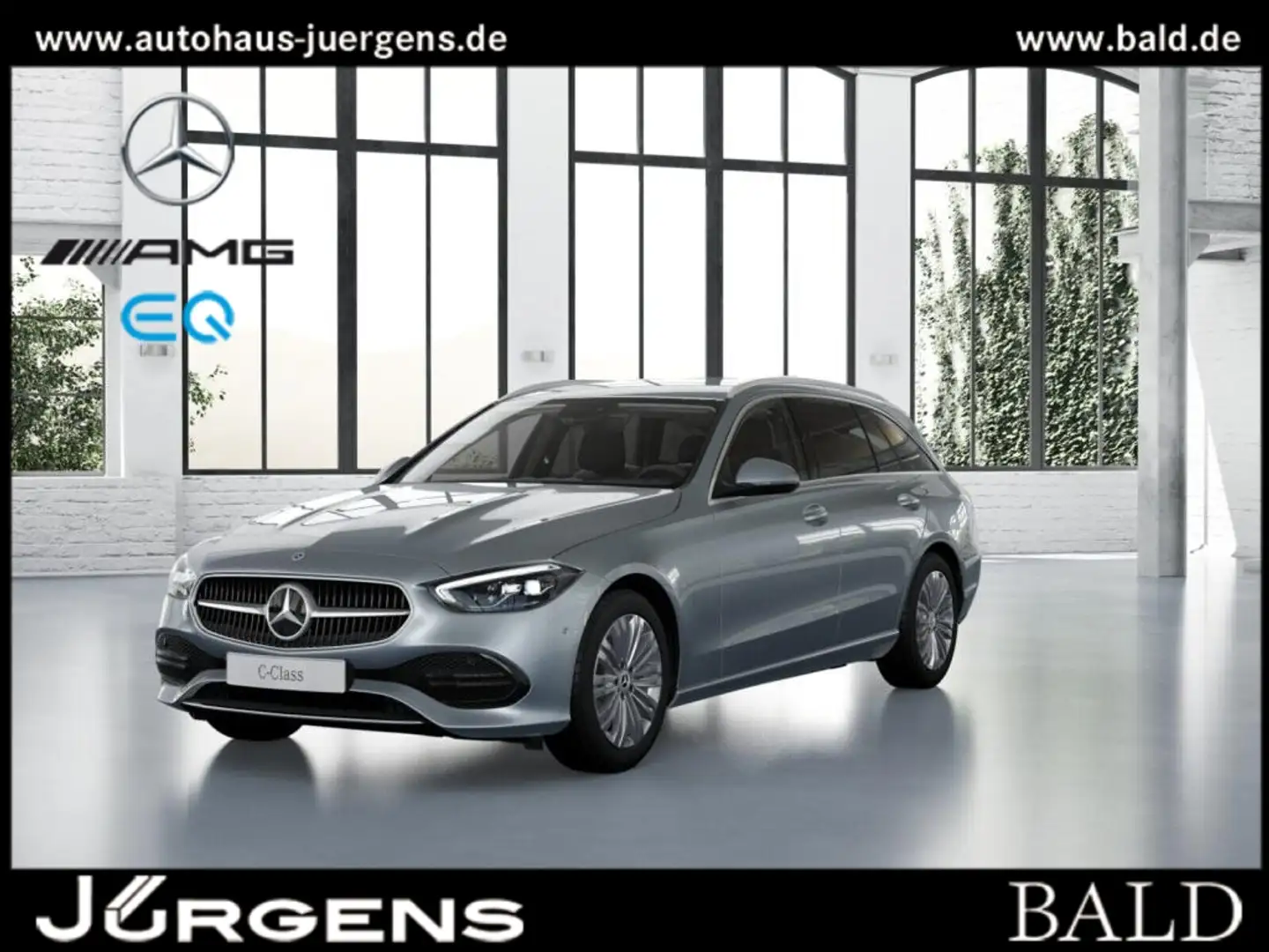 Mercedes-Benz C 220 d 4M T Avantgarde/AHK/LED/Totw/EASY/Memory Silber - 1