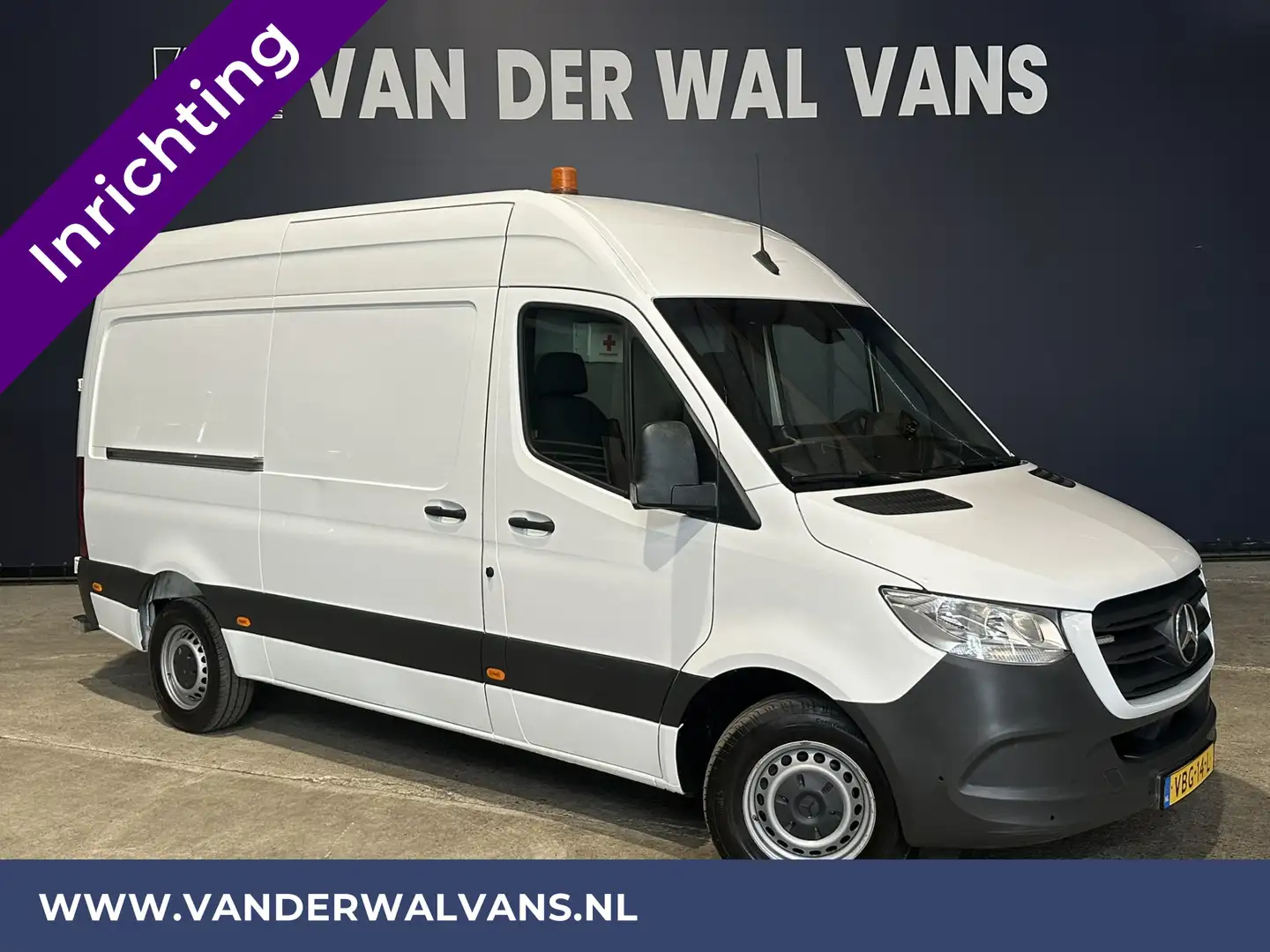 Mercedes-Benz Sprinter 316 CDI 164pk 3500kg Trekhaak L2H2 Inrichting Euro Wit - 1