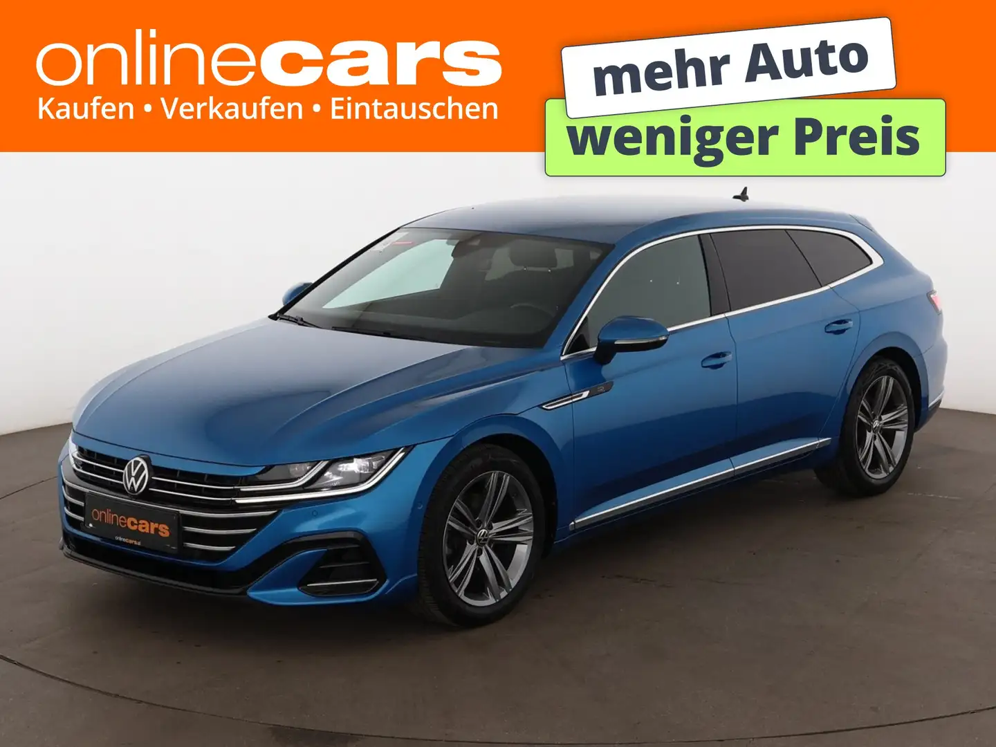 Volkswagen Arteon SB 2.0 TDI R-Line Aut LED 360-CAM AHK NAVI Blau - 1