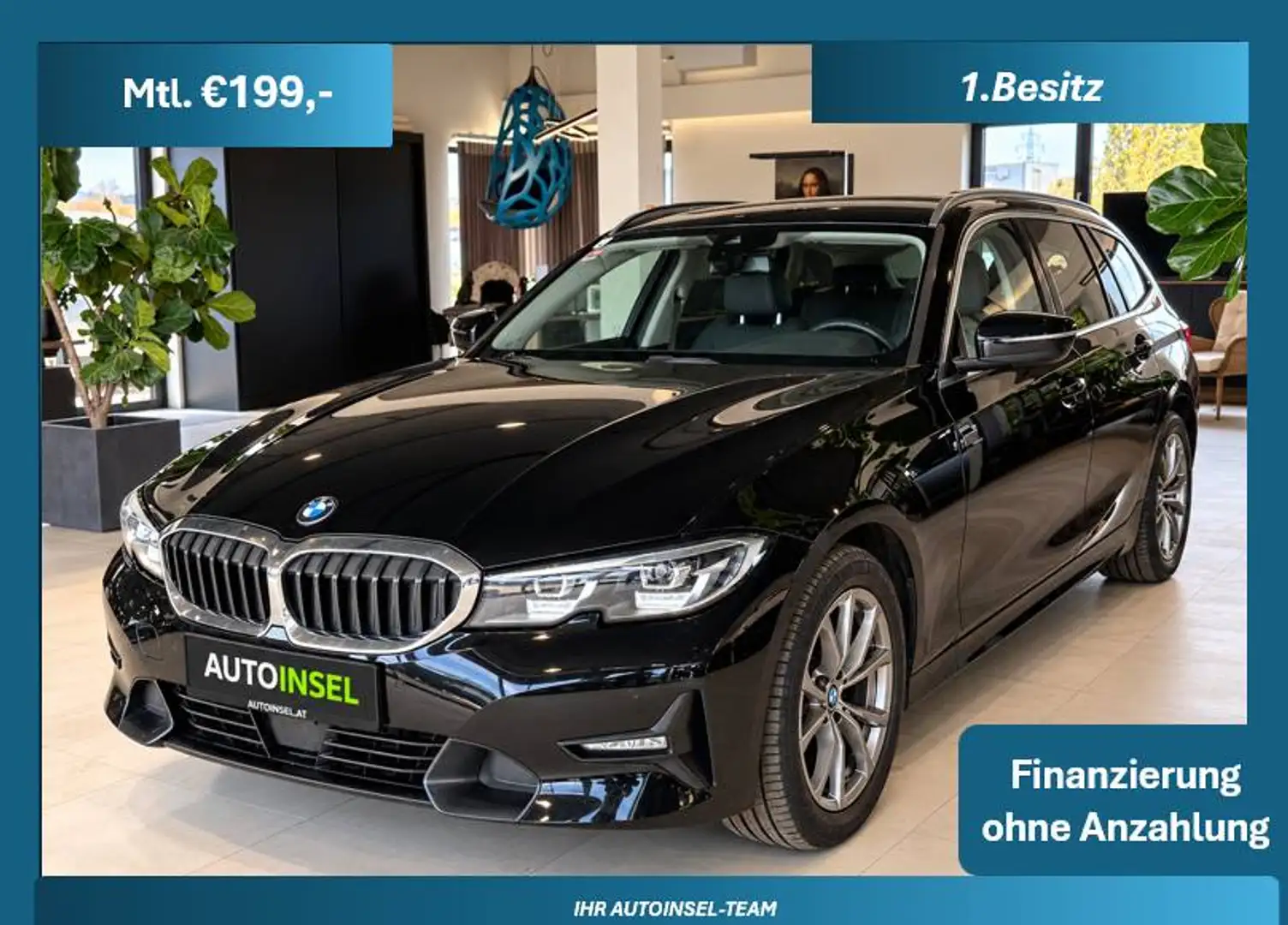 BMW 320 320 d xDrive Sport Line 1.Besitz-Ambiente-Kamera Schwarz - 1