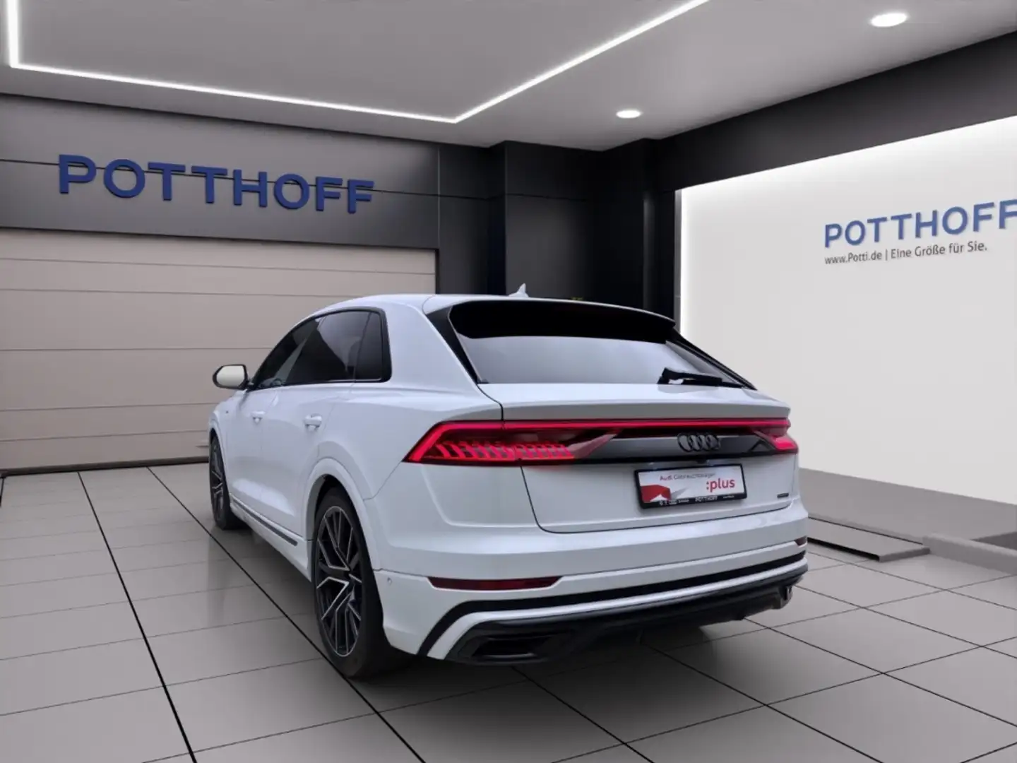 Audi Q8 50 TDI Q S LINE AHK MATRIX NAVI+ KAMERA LM22 Blanc - 2