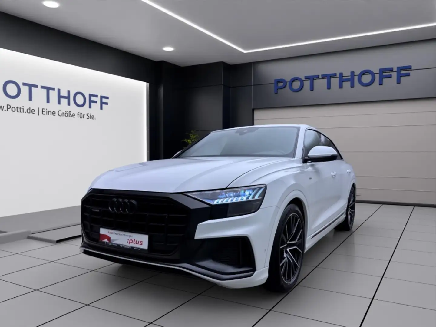 Audi Q8 50 TDI Q S LINE AHK MATRIX NAVI+ KAMERA LM22 Blanc - 1