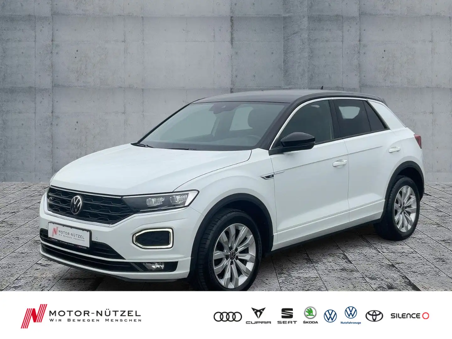 Volkswagen T-Roc 1.5 TSI R-LINE 5JG+LED+NAV+ACC+SHZ+PDC+RFK Weiß - 1