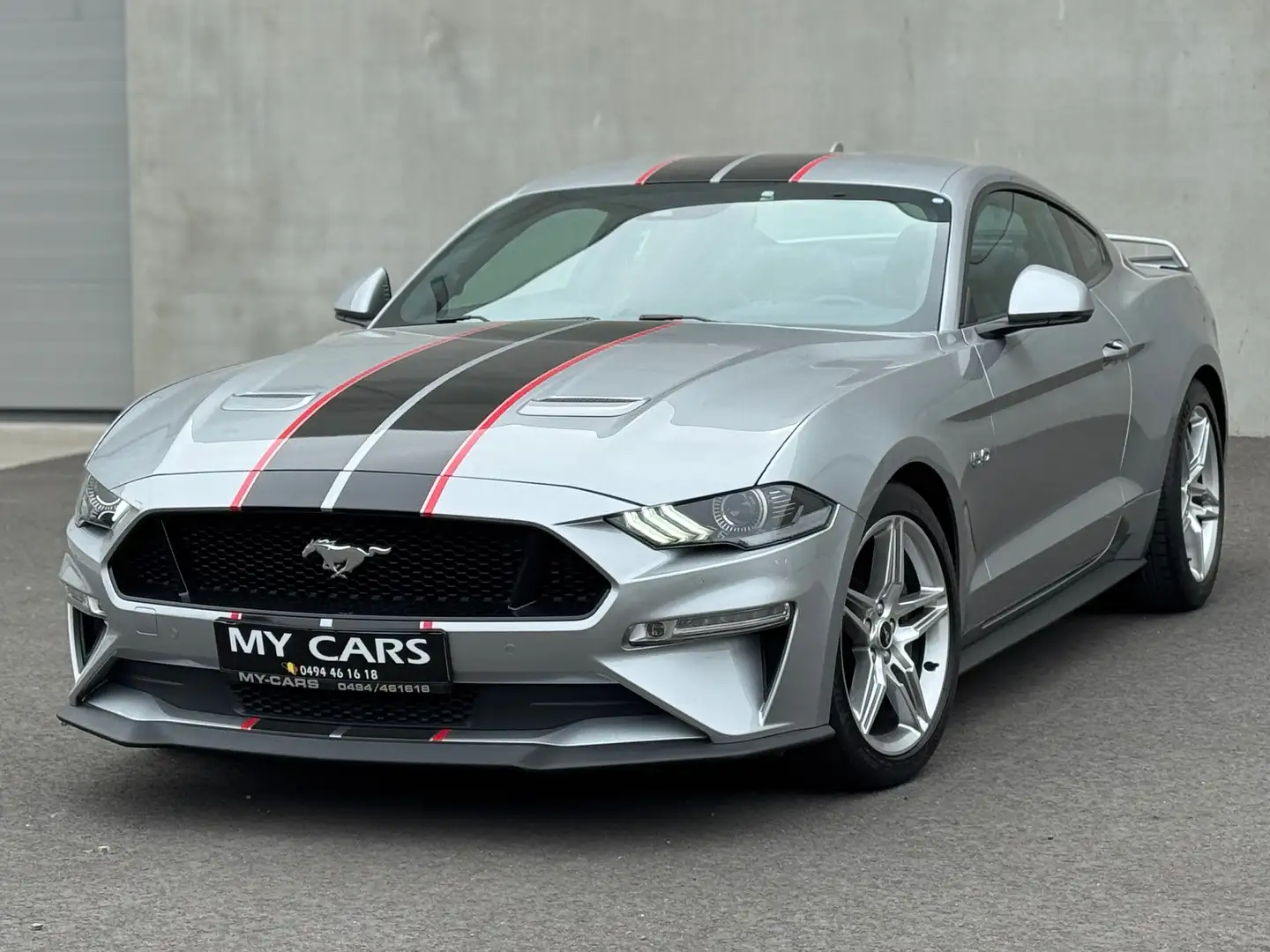 Ford Mustang 5.0 GT V8 450 Cv Cuir Clim Gps Xenon led Camera Ja Gris - 1
