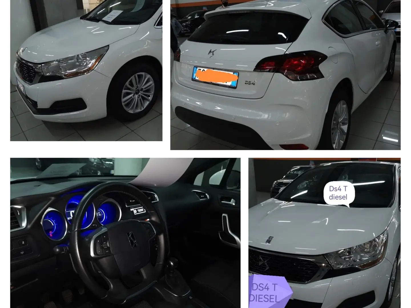 DS Automobiles DS 4 DS4 1.6 bluehdi So Chic s&s 120cv Weiß - 1
