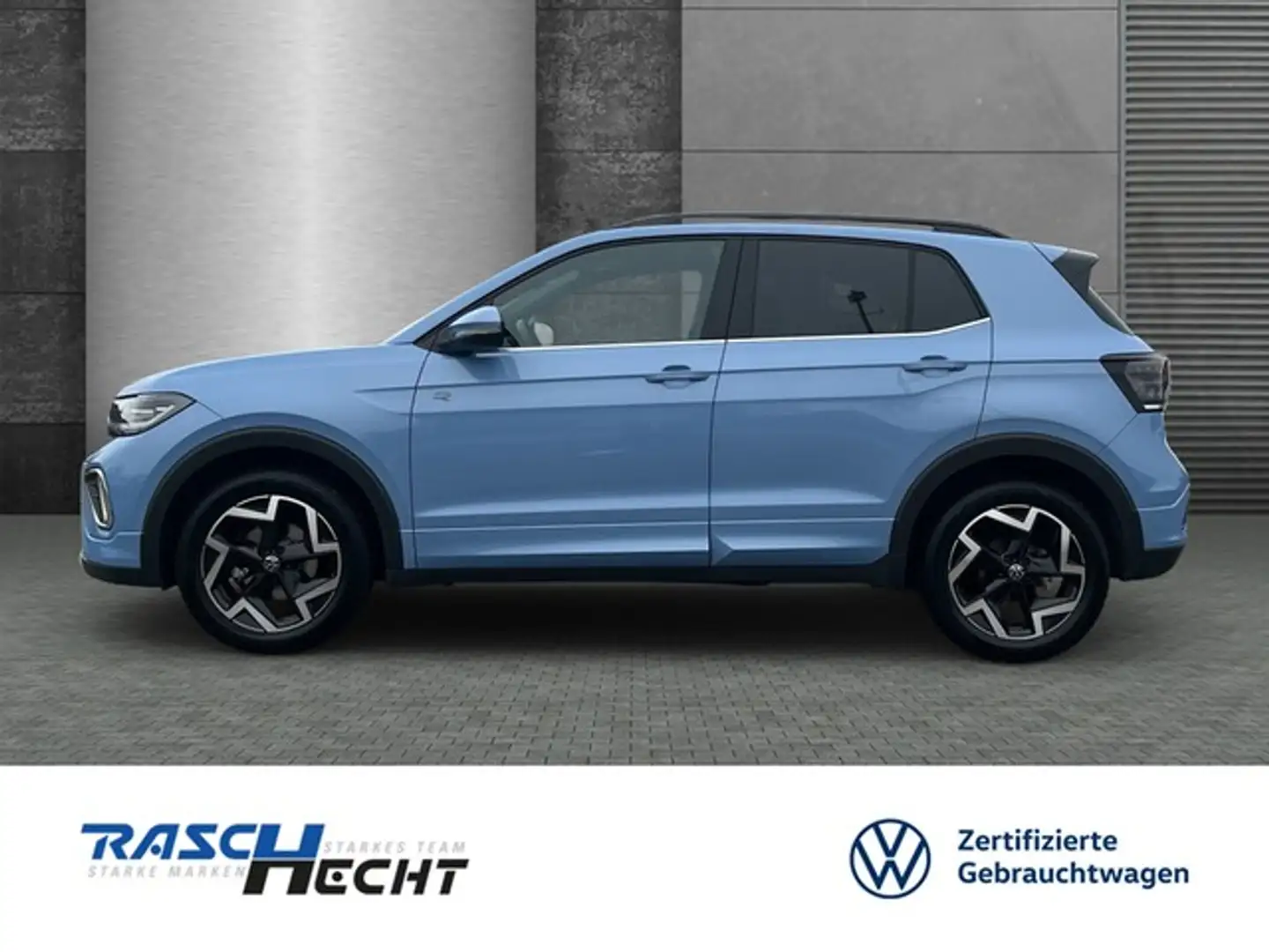 Volkswagen T-Cross R-Line 1.0 TSI DSG*LED*NAVI*SHZ*5 J. GAR Blau - 2