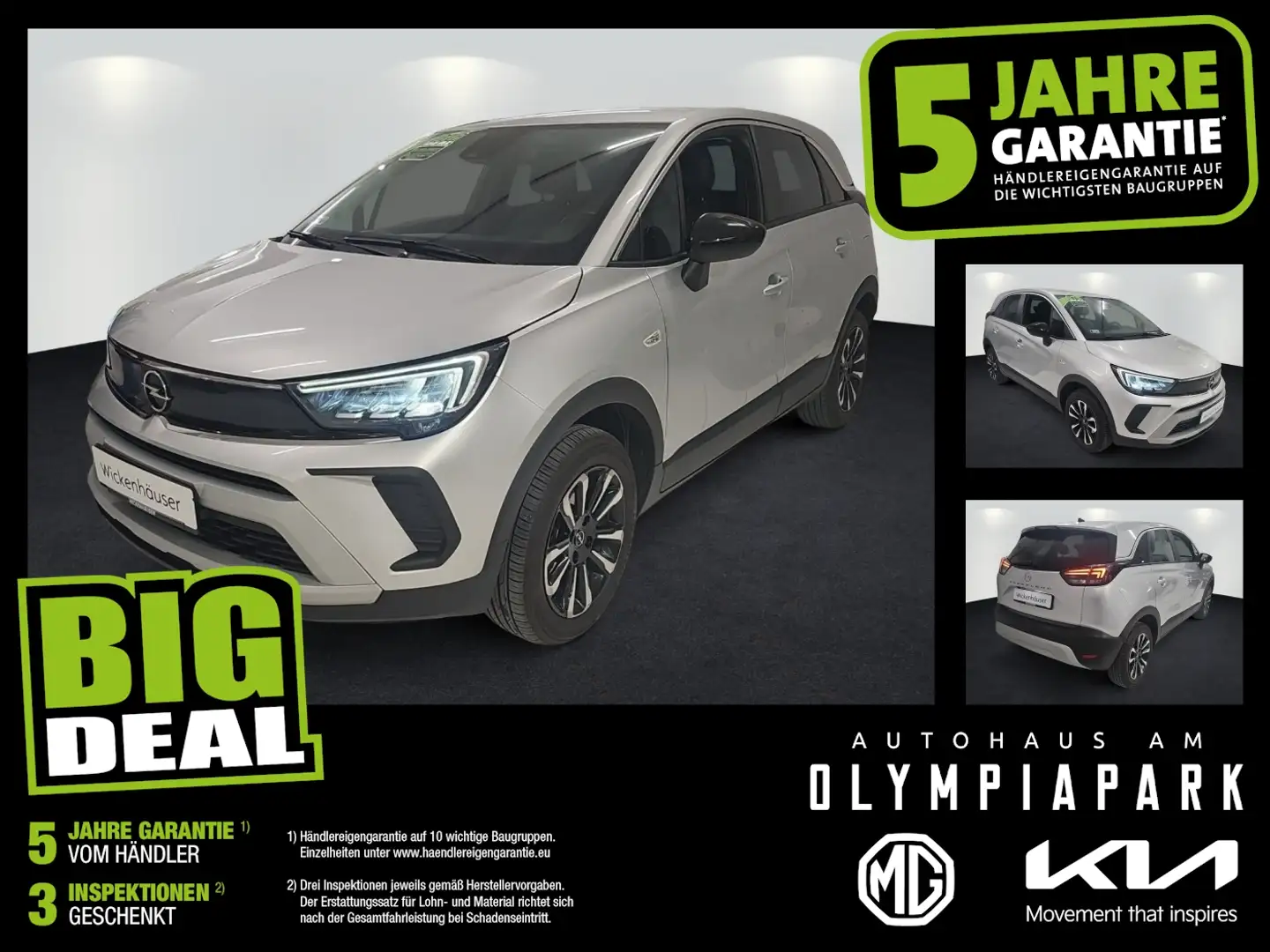 Opel Crossland 1.2 Turbo Elegance LED SHZ 2xKlima LM - 1