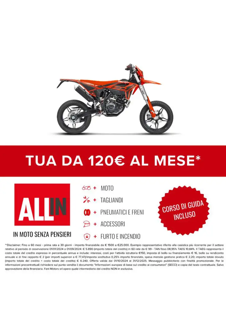 Beta RR 125 MOTARD T Rood - 2