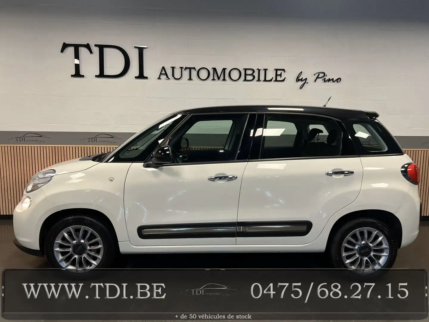Fiat 500L *BOITE AUTO*1.3 Multijet*84CV*TOIT PANORAMIQUE*e5b Wit - 1