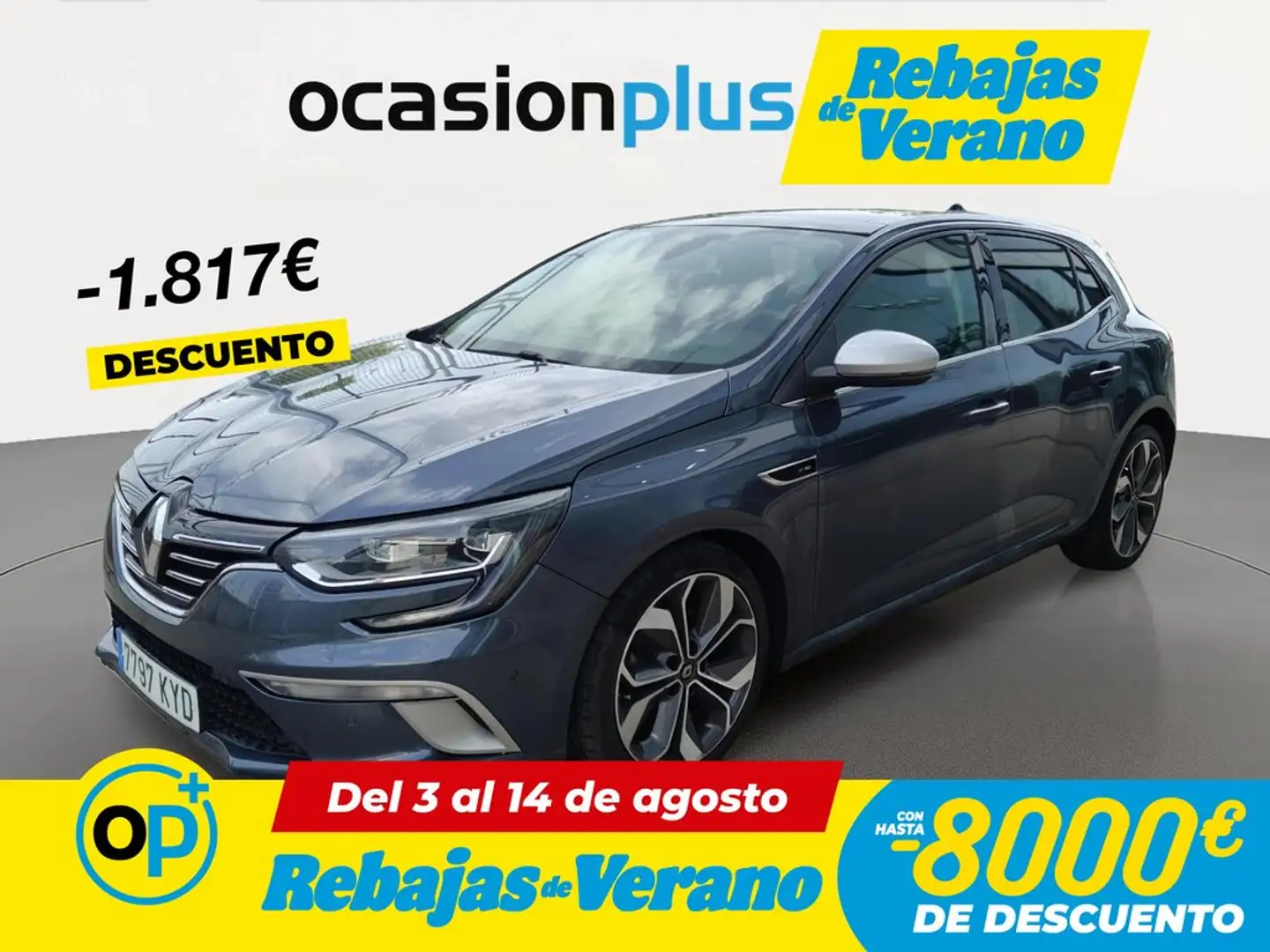 Renault Megane 1.3 TCe GPF GT Line EDC 117kW Gris - 1