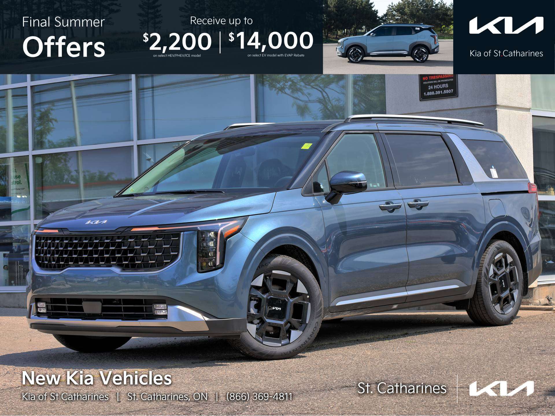 Blue 2026 Kia Carnival Minivan 8-Speed Automatic
