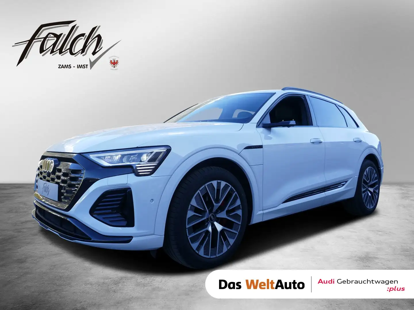 Audi Q8 55 e-tron quattro S line Weiß - 1