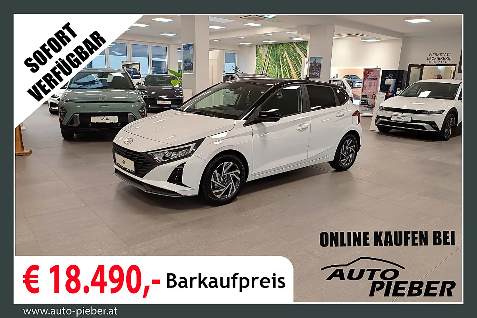 Hyundai i20 1,2 MPI Comfort Line *LED*Navi*SHZ*Klima* Weiß - 1