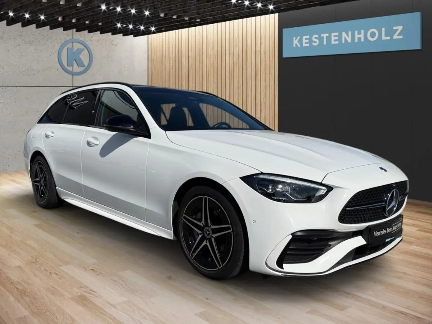 Mercedes-Benz C 300 d T *AMG*NIGHT*PANO*SHZ*KAMERA*NAVI*LED* Bianco - 2