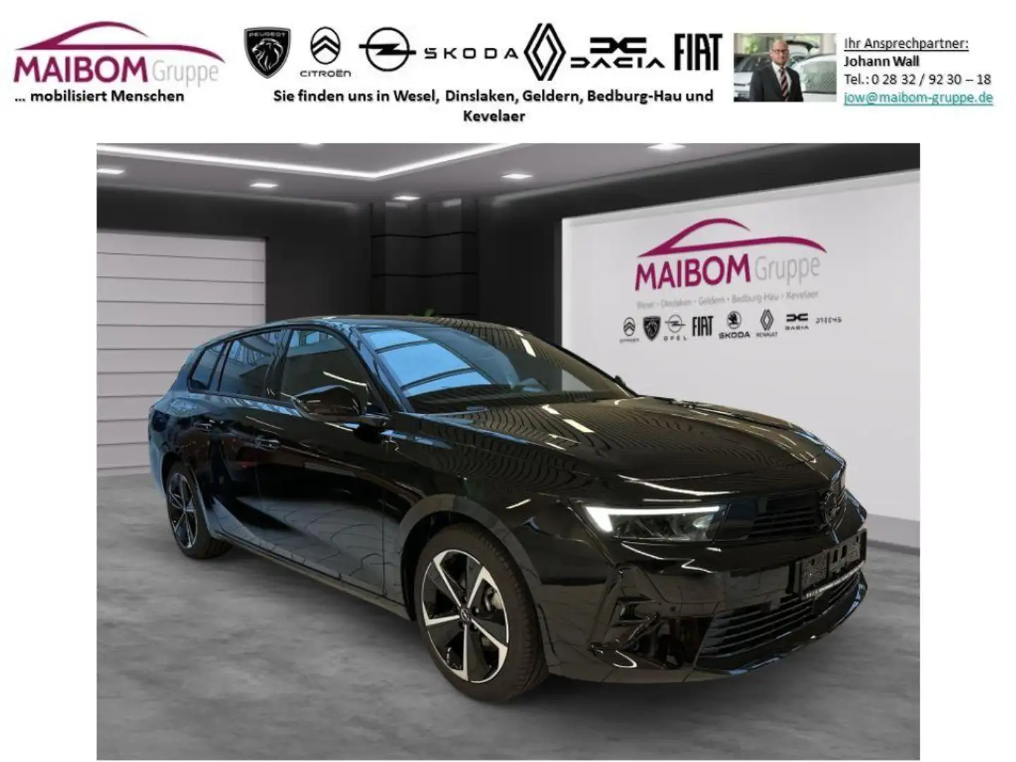 Opel Astra Sports Tourer Turbo GS +Automatik+AHK u.v.m Schwarz - 2