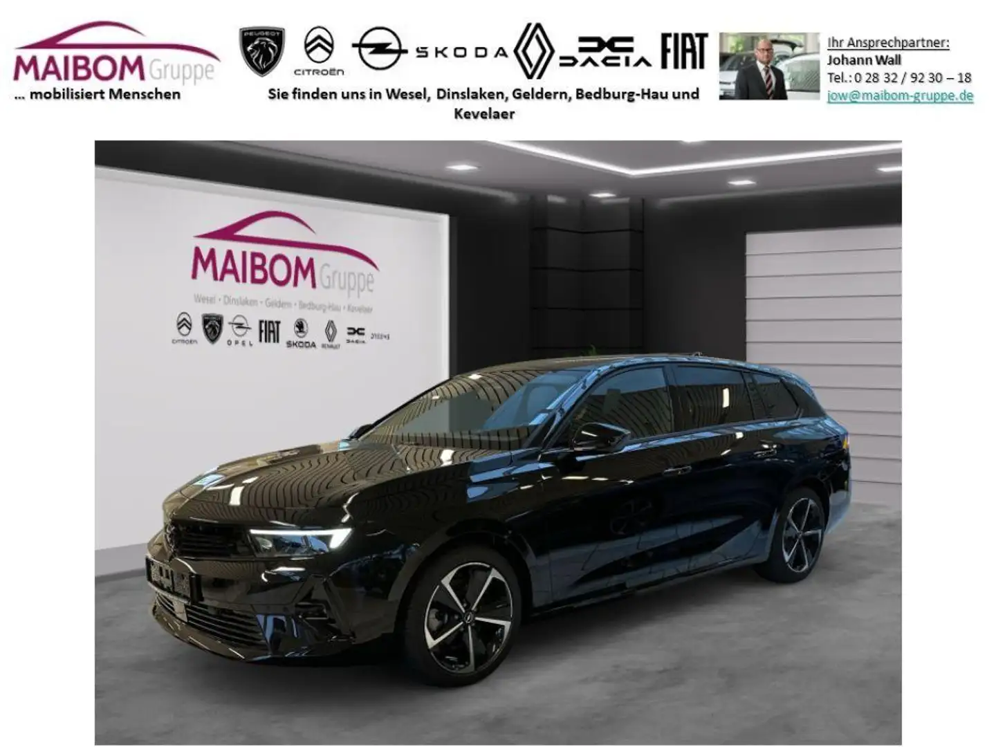 Opel Astra Sports Tourer Turbo GS +Automatik+AHK u.v.m Schwarz - 1