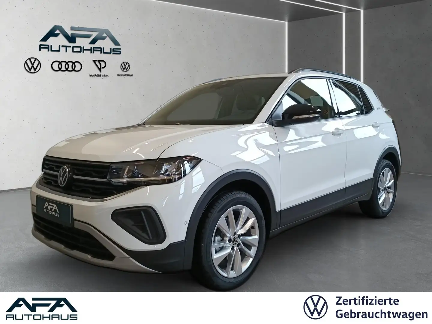 Volkswagen T-Cross 1.0 TSI Goal Navi*ACC*LM17*SHZ Wit - 1