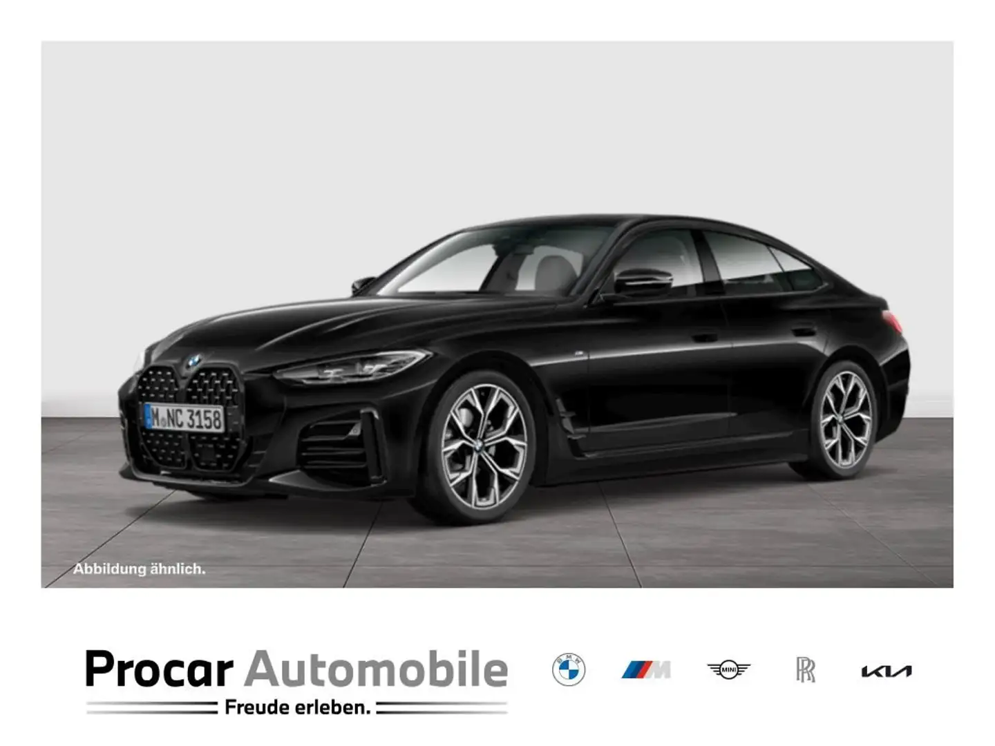 BMW 430 i M SPORT+ACC+AHK+HuD+GLASDACH+PA+HiFi Fekete - 1