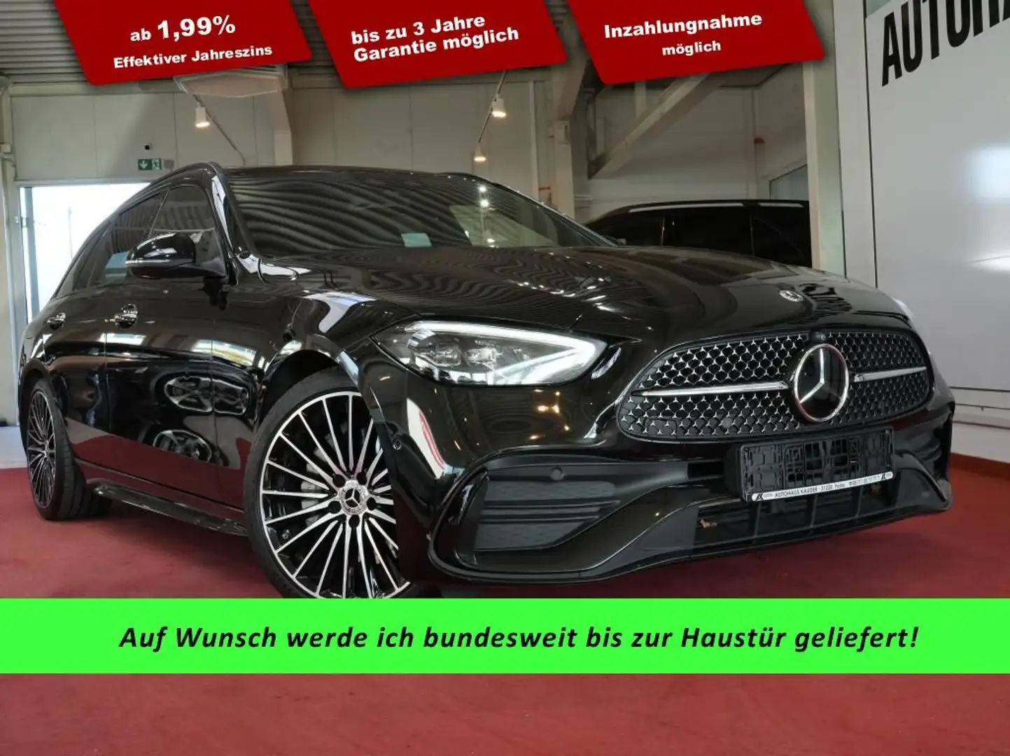 Mercedes-Benz C 300 4Matic T AMG Line*LED*Navi*Virtual*Kamera* Zwart - 1
