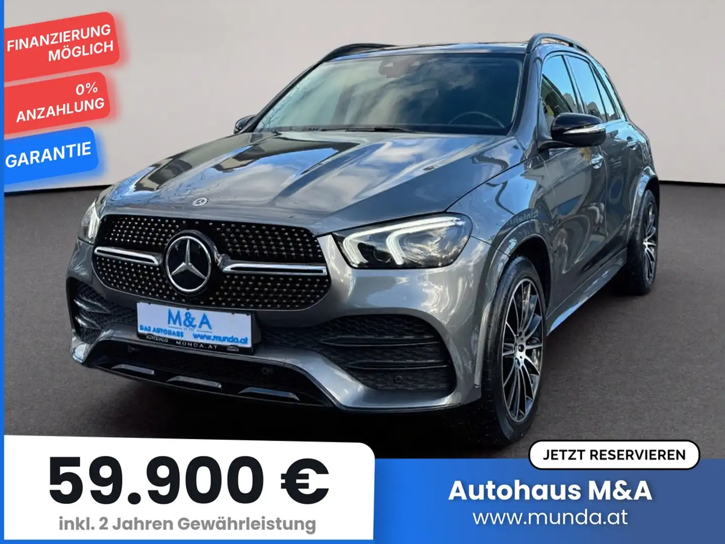 Mercedes-Benz GLE 350 de 4Matic AMG Line * VOLL * Garantie Grau - 1
