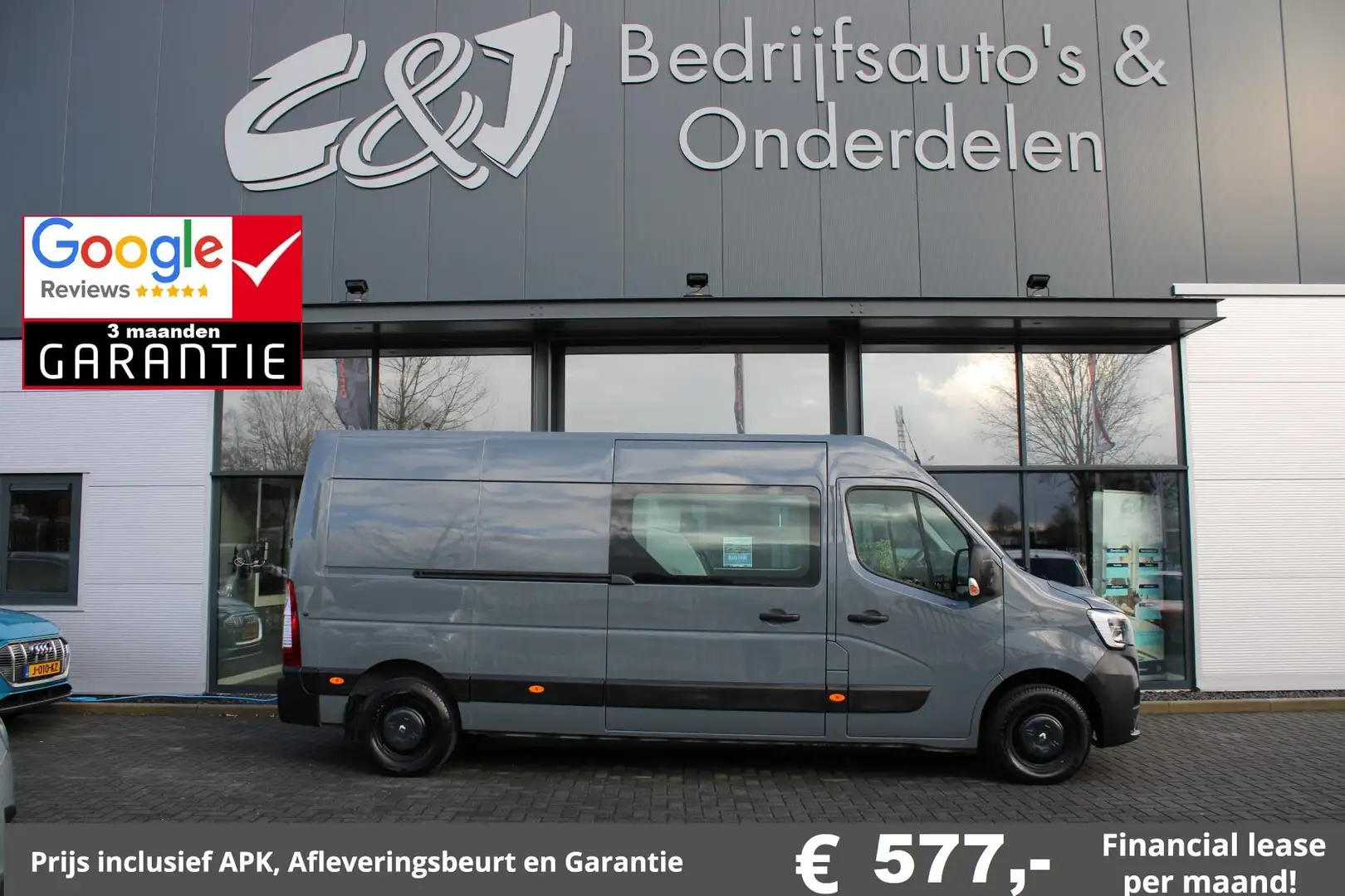 Renault Master T35 2.3 dCi 150 L3H2 Dubbele cabine 7 persoons air Gris - 1