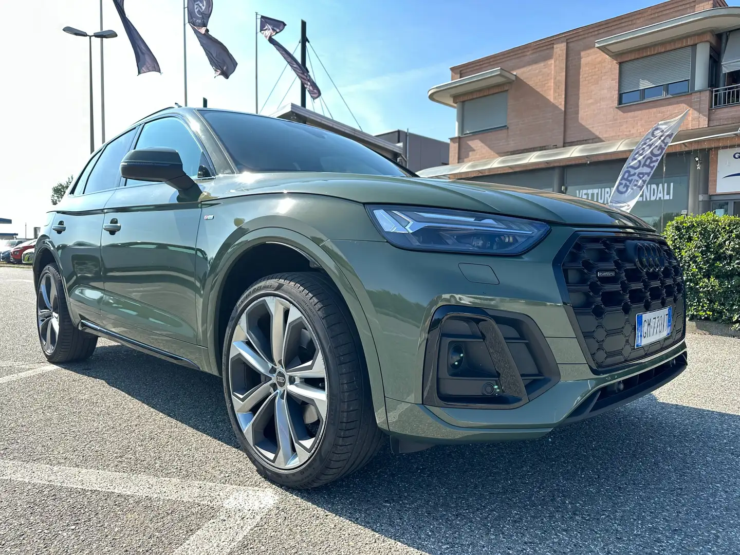 Audi Q5 Q5 40 2.0 tdi mhev 12V S line Plus quattro stronic Verde - 2